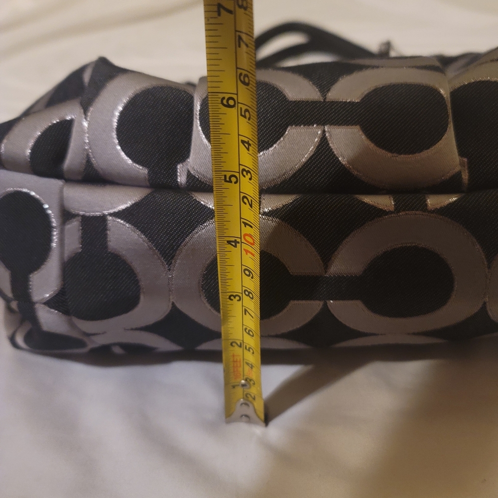 COACH  Black & Grey C Pattern Shoulder Bag - Picture 7 of 7